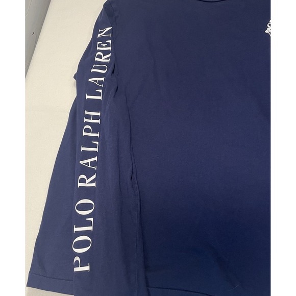 Vintage Polo Ralph Lauren Men's Long Sleeve Custom Fit Y2K Big Pony Navy Size L - Picture 3 of 13